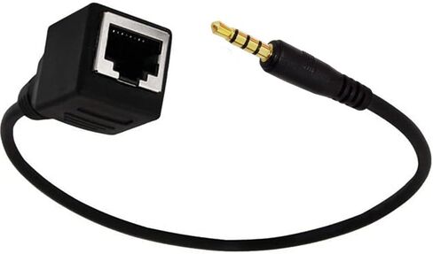 Seadream Network RJ45 Female to DC 3.5mm Female Adapter 2Pack DC 3.5mm Female TRRS 4 Pole Jack to RJ45 Female Cable Adapter for Touch Screen Device KTV in Saudi Arabia