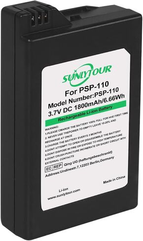 2 Pcs PSP-S110 Batteries and charger Compatible with PSP S110 PSP 1000 Series / PSP 2000 Series / PSP 3000 Series PSP-S110  PSPS110  Battery and Charger in Saudi Arabia