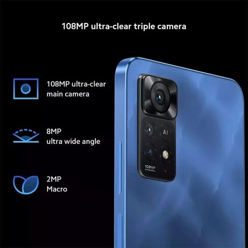 Xiaomi Redmi Note 11E Pro 5G (128GB + 8GB) Factory Unlocked (ONLY Tmobile/Mint/Tello USA Market) 6.67" 108MP Camera Night Mode + Extra (w/Fast Car Charger Bundle) (Dark World) in Saudi Arabia