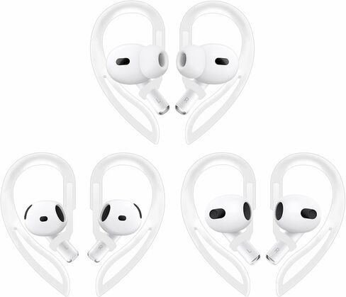 متوافق مع AirPods 4 خطافات الأذن، استبدال 360 زاوية دوران قابل للتعديل طول مضاد للانزلاق حامل أطراف الأذن الرياضية متوافق مع AirPods 3 / AirPods Pro 2-3 ألوان in Kuwait