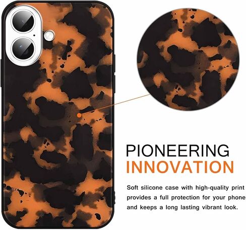 2 Pack Cute Cheetah Print for Apple iPhone 13/14 6.1" Phone Case,Luxury Leopard Pattern Design Cases Soft Silicone Slim TPU Shockproof Protective Bumper Cover for Women Girls-Black & White in Saudi Arabia