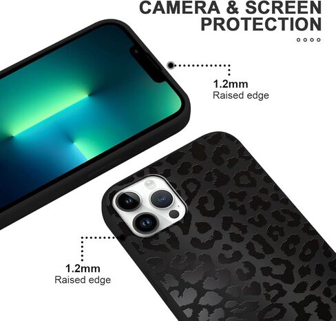 2 حزمة لطيف cheetah طباعة ل Apple iPhone 13/14 6.1 "علبة الهاتف ، وتصميم نمط الفهد الفاخرة الحالات SILICONE SILICONE SLIS in Kuwait