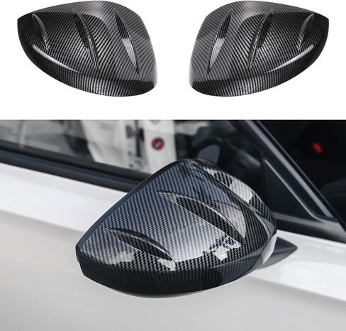 Thenice for 11th Gen Civic Rearview Mirror Cover Side Rear View Mirror Protector for Honda Civic 2022 2023 -Glossy Black in Kuwait