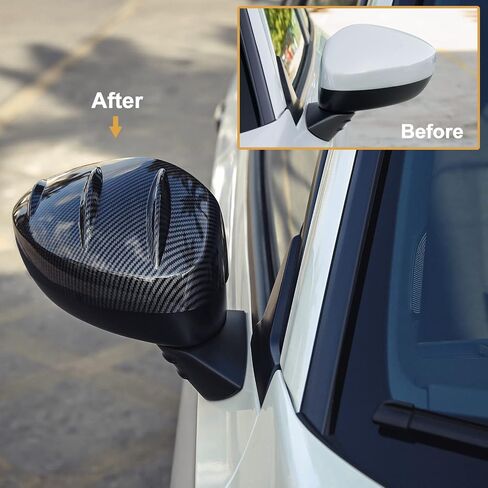 Thenice for 11th Gen Civic Rearview Mirror Cover Side Rear View Mirror Protector for Honda Civic 2022 2023 -Glossy Black in Kuwait