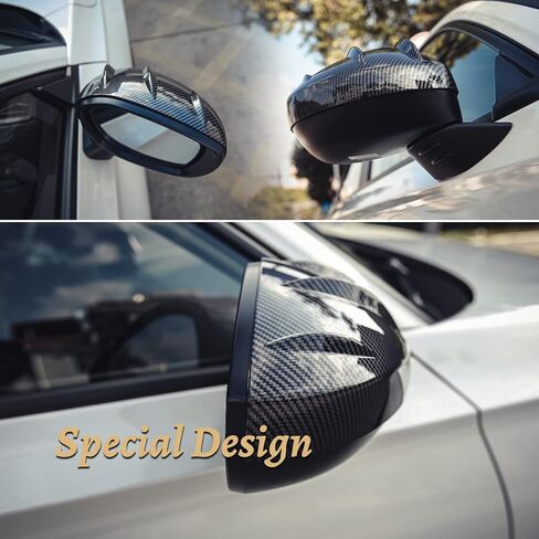 Thenice for 11th Gen Civic Rearview Mirror Cover Side Rear View Mirror Protector for Honda Civic 2022 2023 -Glossy Black in Kuwait