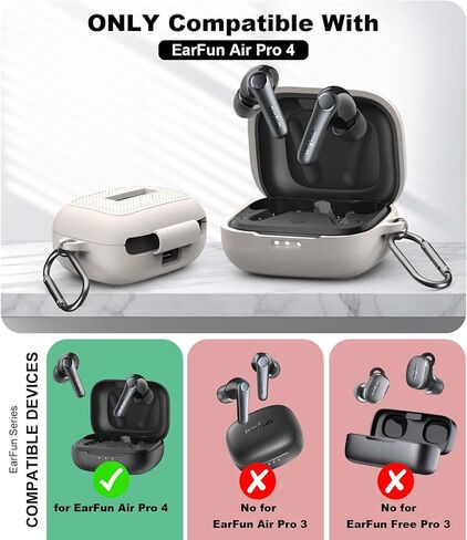 بالنسبة إلى غطاء علبة Airfun Air Pro 4 مع طقم نظافة ، فإن شعار التصميم المقاوم للسيليكون الناعم المتوافق مع Carabiner-Black مع Carabiner-Black in Kuwait