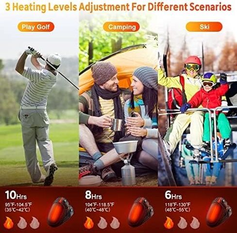 2 Pack Hand Warmers Rechargeable,Portable Electric Hand Warmers Reusable, 2 in 1 Hand Warmer Great Warm Gift for Christmas Outdoors/Indoor/Hunting/Golf/Camping/Football for Men Women Khaki in Saudi Arabia