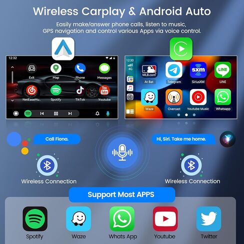 Android 13 Car Stereo for Kia Soul 2014 2015 2016 2017 Wireless Carroid Android Auto ، 2+64GB ، 9 بوصة تعمل بالقطار Radio GPS WiFi SWC AHD Camera in Saudi Arabia