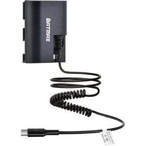 BATMAX USB-C LP-E6 LP-E6N LP-E6NH بطارية وهمية متوافقة مع Canon EOS R ، RA ، R3 ، R5 ، R5 C ، R6 ، R7 ، R ، 5D II/III/IV ، 6D ، 6D II ، 7D ، 7D II ، 60D ، 70D ، 80D ، 90D ،