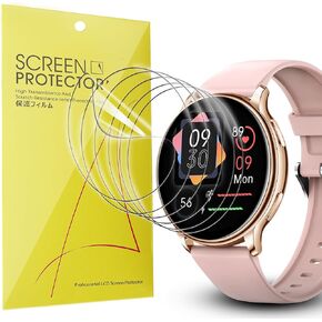 Compatible for Juliet Smartwatch Screen Protector, [6 Pack] Full Coverage TPU Clear Film Compatible for ALPHAGEAR Juliet 1.32" Smartwatch (6 Pack)