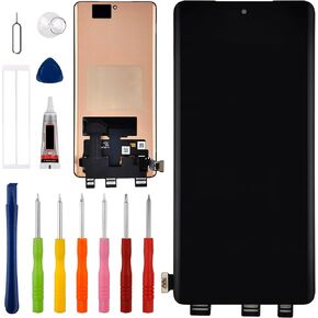 [US Version] Vvsialeek New LCD Touch Screen Digitizer Assembly for OneP-LUS 12R & 1+ 12R [6.78 inch] CPH2609, CPH2585, CPH2611 with Technical Repair Tools Kit- Fingerprint Function