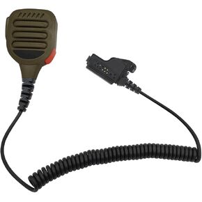 Two Way Radio Shoulder Mic Remote Speaker Microphone with 3.5mm Audio Jack for Motorola XTS 2500 3000 5000 HT1000 Walkie Talkie (Coffee,OEM for pmmn4051b pmmn4051 pmmn4045b), RE030