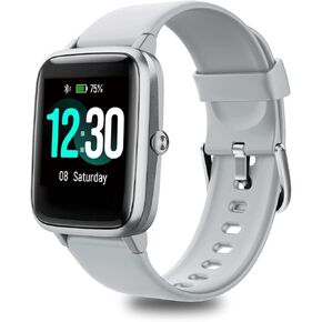 Fitness Tracker, Smart Watch Step Trackers with Heart Rate Monitor, IP68 Waterproof Fitness Watch Activity Tracker Sleep Monitoring, Calorie Counter, Pedometer for Men Women Gray