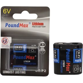 CR-P2 Batteries 6v Photo Lithium Battery - 1 Count