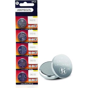 CR2032 Button Cell Batteries 3V Lithium Battery CR2032 for Watch Calculators and Remote Control Toy (5 Pack)