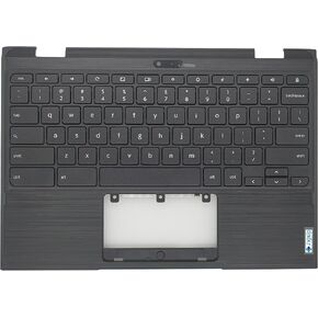 Replacement Upper Case Palmrest for Lenovo 500e Chromebook 2nd Gen (81MC) Series Laptop Keyboard Assembly Top Cover 5CB0T79601