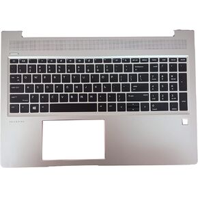 بديل جديد لـ HP Probook 450 455R G6 450 455 G7 CASETAP العلوي في حالة من اللوحة المفاتيح غير المطبوخة الجزء العلوي 15 بوصة