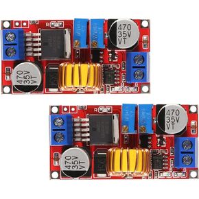 2PCS XL4015 5A Adjustable Buck Converter Module,DC to DC CC CV Lithium Battery Step Down Module,Led Power Charging Board Converter