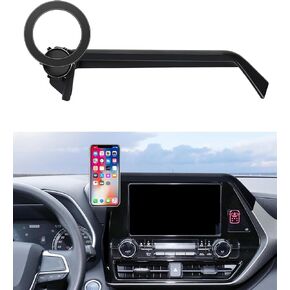 Car Phone Holder for Toyota Highlander 2020-2023 Accessories 8-Inch Screen Fixed Clip, 360° Rotation Phone Mount Compatible with MagSafe,Cell Phone Holder That Does Not Affect Air Vent