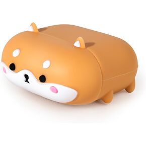 بالنسبة إلى AirPods 4 Case ، Corgi Dog Airpods Generation 4th Generation (2024) Case Animal Funny 3D Cartoon Froofcroof Silicone Cases for Kids Girls Women