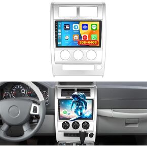 [2+64GB] Inefala for Jeep Liberty 2008-2012 Android Car Radio Stereo with Wireless CarPlay Android Auto, 10.1 Inch HD Touchscreen Head Unit with GPS WiFi Bluetooth FM/RDS SWC Backup Camera MIC