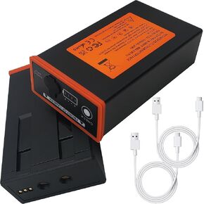 2-Pack for Moultrie Edge Battery Pack,5000mAh Power Mag Rechargeable Lithium Battery for Moultrie Edge, Edge 2, Edge Pro, Edge 2 Pro Trail Hunting Cameras (Include Type-C Cable)