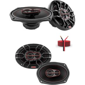 DS18 G6.9Xi Coaxial Speakers & SW-16GA Wire Bundle: Premium Sound, Power & Durability