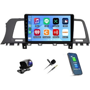 [4G+64GB] Android 13 Car Stereo Radio for Nissan Murano Z51 2008-2014,9'' Touch Screen Car Multimedia Player with Wireless CarPlay & Android Auto GPS Mirror Link WiFi Bluetooth FM EQ + Backup Camera