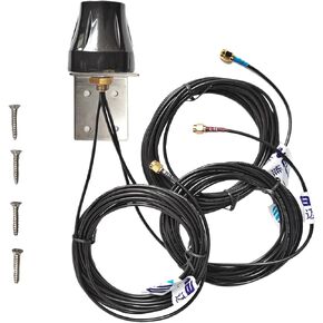 Maswell 3 Combo GPS and 4G and WiFi Combination Antenna 700MHz Included Screw Mount Plus L Plate Mount Dual Antenna