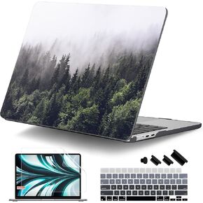 Dongke for M4 MacBook Air 13.6 بوصة Case 2025 2024 2023 2022 Model A3240 A3113 A2681 M3 M2 ، غطاء حالة الصلابة البلاستيكية مع معرف اللمس للهواء Macbook 13 بوصة M4 - رائد الفضاء