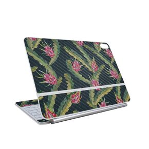 Carbon Fiber Skin Compatible with Apple Magic Keyboard for iPad Air 13-inch (M3) 2025 - Polygon Grunge - Premium 3M Vinyl Protective Wrap Decal Cover - Easy to Apply | Made in The USA by MightySkins