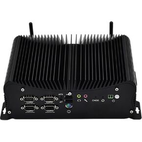 12th Gen Genless Mini Industrial PC Win11 Core I7 1265U ، 32GB DDR5 1TB SSD ، 8*USB ، VGA ، HDMI ، COMPUTERNY ، 2x 2.5G RJ45 ، 14X GPIO ، 2X WIFI HUNENAS ، 6X DB9 RS232 COM COM
