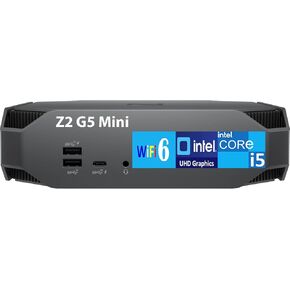 HP Z2 G5 Mini Business Desktop Computer (Intel i5-10500, 40GB RAM, 2TB m.2 SATA SSD, Intel UHD Graphics 630, WiFi 6, USB 3.2, Bluetooth 5.2, Thunderbolt 3, Display Port, Win 11 Pro)