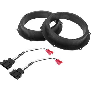 Speaker Spacer Ring Tweeter Speaker Spacer Adapter for Skoda Octavia 04-08 Front Waterproof Speaker Subwoofer Mounting Spacer Bracket Ring ABS 2 Set