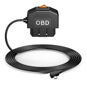 OBD II Constant Power Cable, Compatible with Garmin Dash Cam, OBD-II Port for Power Even When Parked and Turned Off，I Plug & Play | Alternative to Hardwiring Cable