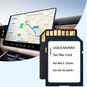 2025 Upgraded Navigation SD Card Map USA/CAN/MEX MX-5 CX-70 2024+ KR9D 66 EZ1, 2025 Latest Version of MX-5 CX-70 Navigation SD Card Map USA/CAN/MX KR9D66EZ1