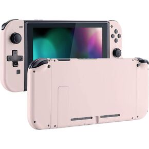 لوحة خلفية لينة اللمس الناعمة المتطرفة لوحدة التحكم Nintendo Switch ، NS Joycon Housing Shell (إصدار D -PAD) مع أزرار مجموعة كاملة ، قذيفة استبدال DIY لمفتاح Nintendo - أزهار الكرز الوردي