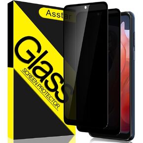 Privacy Screen Protector for Moto G 5G 2025 [2-Pack] 9H Hardness Tempered Glass Screen Protector for Moto G play 5G 2025, Anti-Scratch Case-friendly Bubble-Free