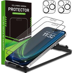 Esanik 2 Pack Matte PET [NOT GLASS] Screen Protector for iPhone 16 Pro Max, [Auto-alignment Frame], Anti-Glare & Anti-Fingerprint,Anti-Reflection,Bubble Free, Smooth as Silk, 7H PET Screen Cover