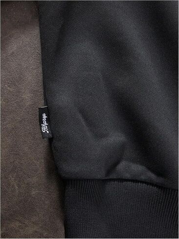 Men's Crewneck Oversized Sweatshirts Color Block Long Sleeve Oversized Pullover Top in Kuwait