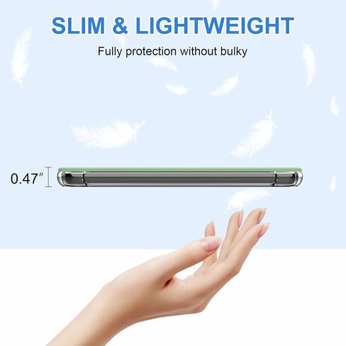 HGWALP Case for 6" Kindle (11th Generation-2024/2022 Release), Ultra Clear Soft Flexible Transparent TPU Back Cover Light Shell with Auto Wake/Sleep for Kindle 2024/2022 11th Gen.,Matcha Green in Kuwait