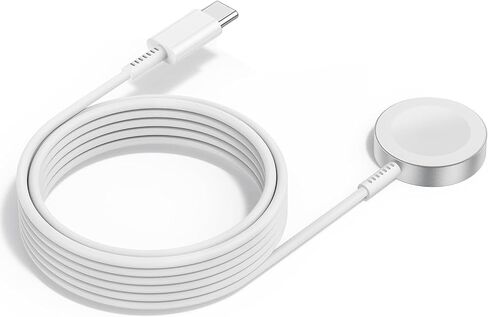 Upgraded Apple Watch Charger, Magnetic iWatch Fast Charger to USB C Cable 6ft with USB C Charger Block for iWatch Series Ultra/9/8/7/6/SE/SE2/5/4/3, Black in Kuwait