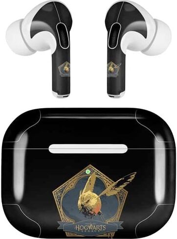 غلاف صوتي من Skinit متوافق مع Apple AirPods Pro (الجيل الثاني، 2022) - تصميم شعار Warner Bros Hogwarts Legacy مرخص رسميًا in Kuwait