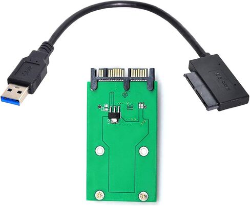 Xiwai Mini PCI-E mSATA إلى USB 2.0 خارجي SSD PCBA Conveter محول القلم بطاقة السائق بدون حافظة in Saudi Arabia