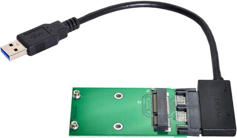 Xiwai Mini PCI-E mSATA إلى USB 2.0 خارجي SSD PCBA Conveter محول القلم بطاقة السائق بدون حافظة in Saudi Arabia
