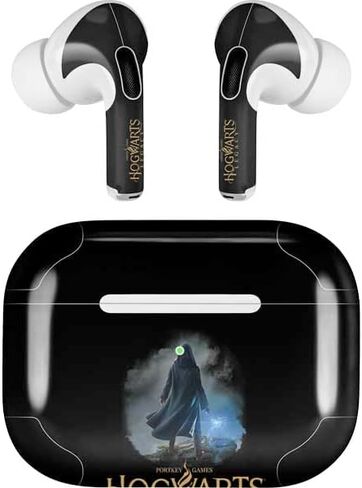 غلاف صوتي من Skinit متوافق مع Apple AirPods Pro (الجيل الثاني، 2022) - تصميم شعار Warner Bros Hogwarts Legacy مرخص رسميًا in Kuwait