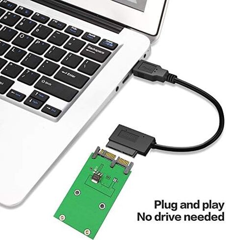 Xiwai Mini PCI-E mSATA إلى USB 2.0 خارجي SSD PCBA Conveter محول القلم بطاقة السائق بدون حافظة in Saudi Arabia