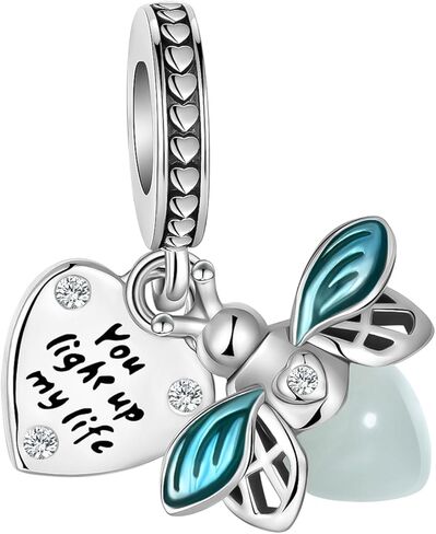 Dragonfly Charm 925 Sterling Silver Charm Fits Women's Charm Bracelet & Necklace Valentine's Day Mother's Day Jewelry Gifts for Women in Kuwait