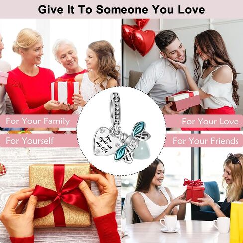 Dragonfly Charm 925 Sterling Silver Charm Fits Women's Charm Bracelet & Necklace Valentine's Day Mother's Day Jewelry Gifts for Women in Kuwait
