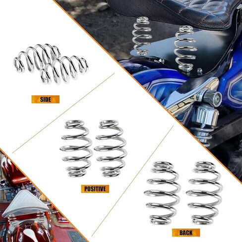 Motorcycle Solo Seat 3 Inch Spring Bracket Hardware Mount Kit Fit For Harley Softail Sportster XL Bobber Chopper Custom Bronze in Saudi Arabia